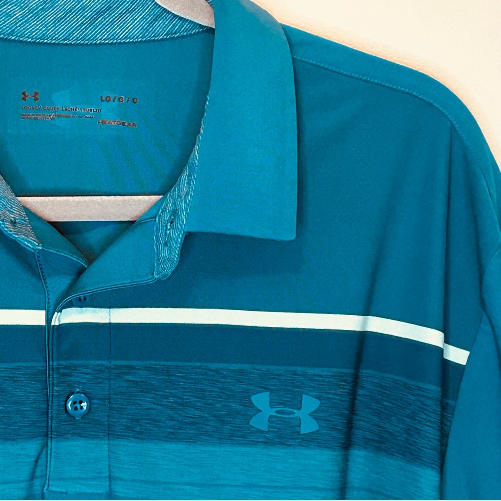 Under Armour Blue Polo Shirt Classic Style